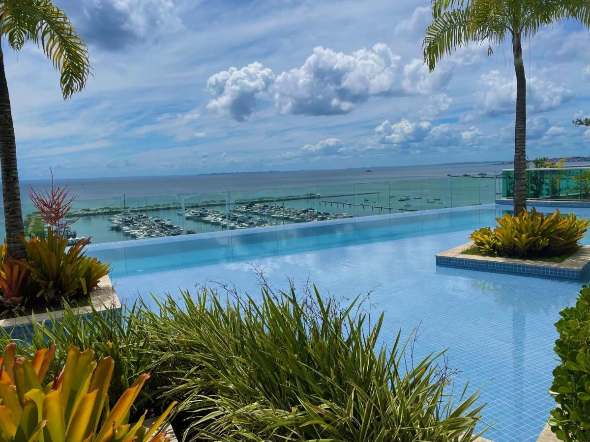 Cloc Marina Vista Mar p/ a Baía de Todos os Santos Apartamento Salvador Exterior foto