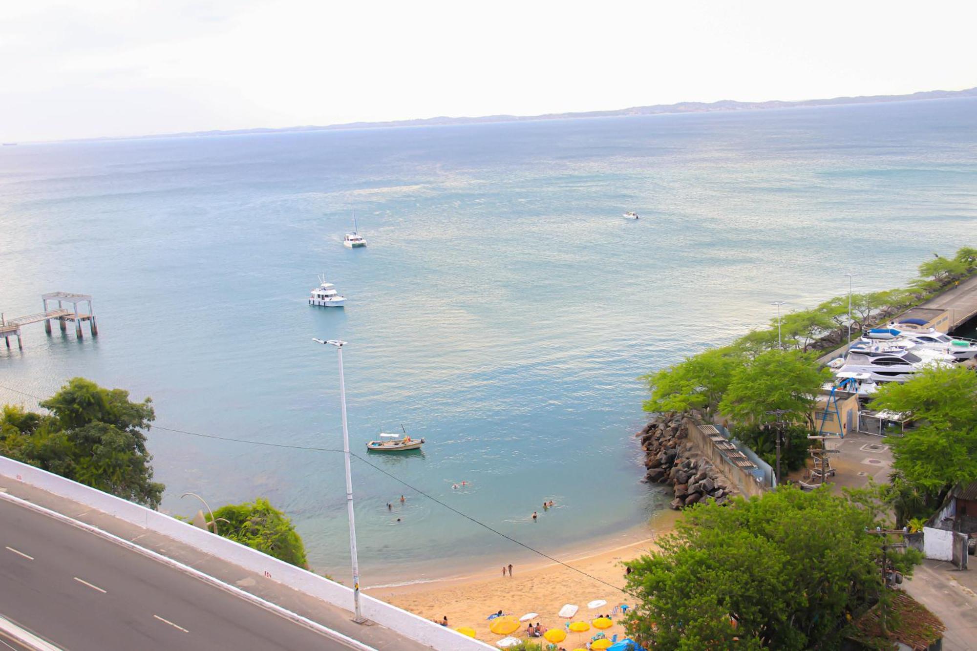 Cloc Marina Vista Mar p/ a Baía de Todos os Santos Apartamento Salvador Exterior foto