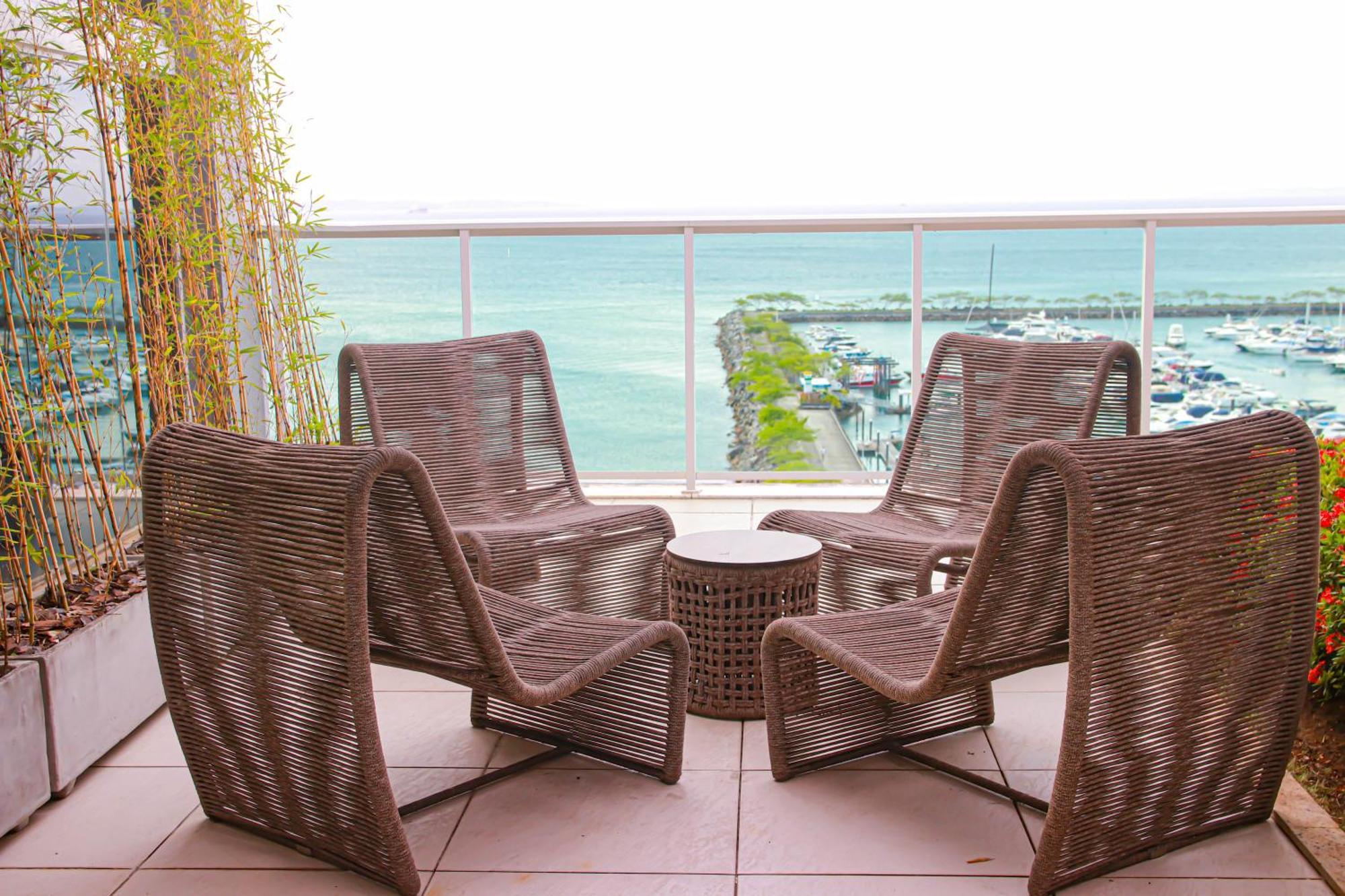 Cloc Marina Vista Mar p/ a Baía de Todos os Santos Apartamento Salvador Exterior foto