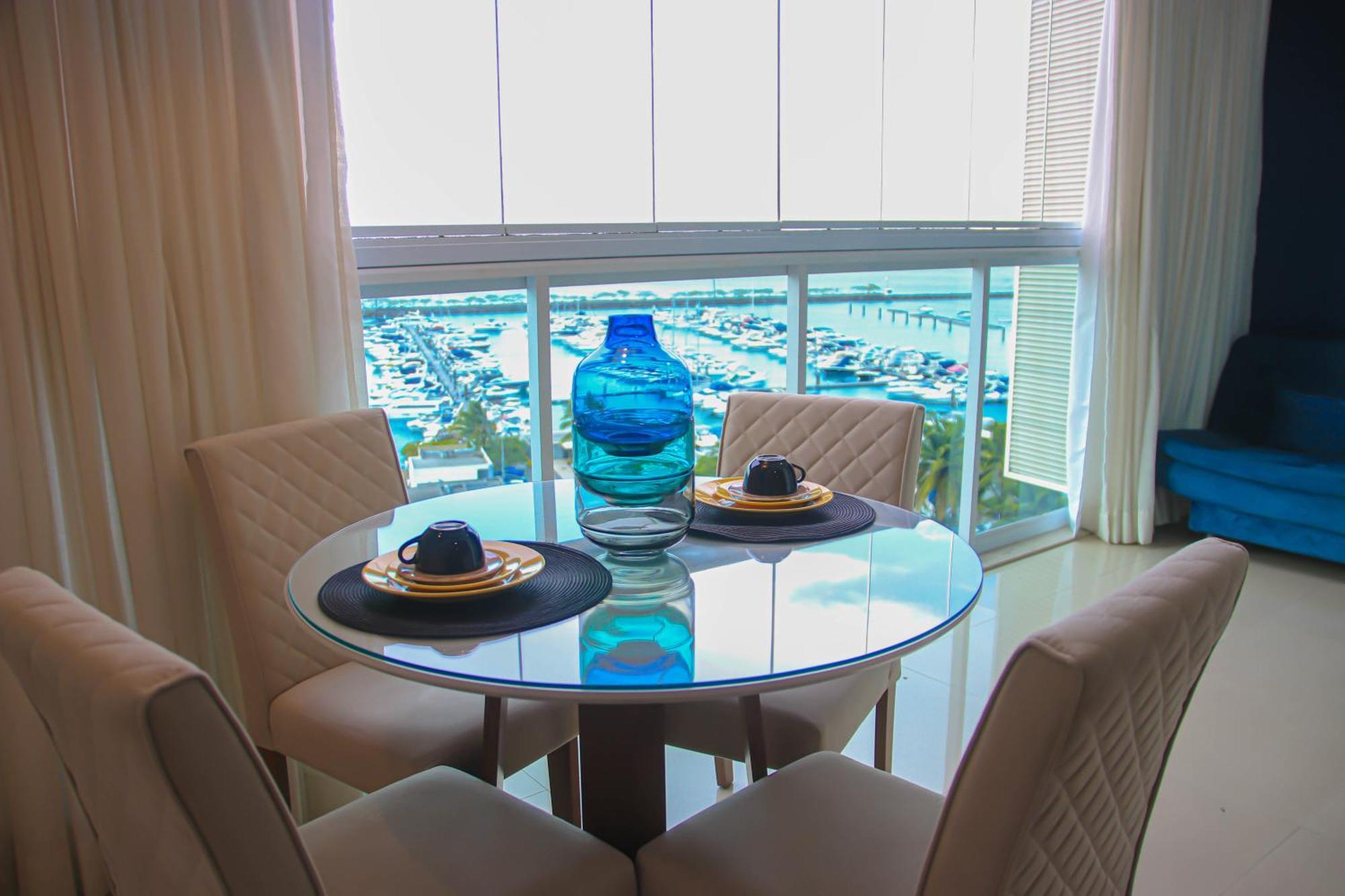 Cloc Marina Vista Mar p/ a Baía de Todos os Santos Apartamento Salvador Exterior foto